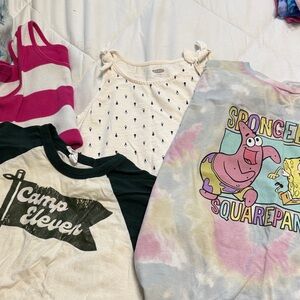 Kids' Black and White Graphic Tee